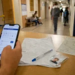 montpellier centre de loisirs : parent réserve un créneau en ligne depuis un smartphone