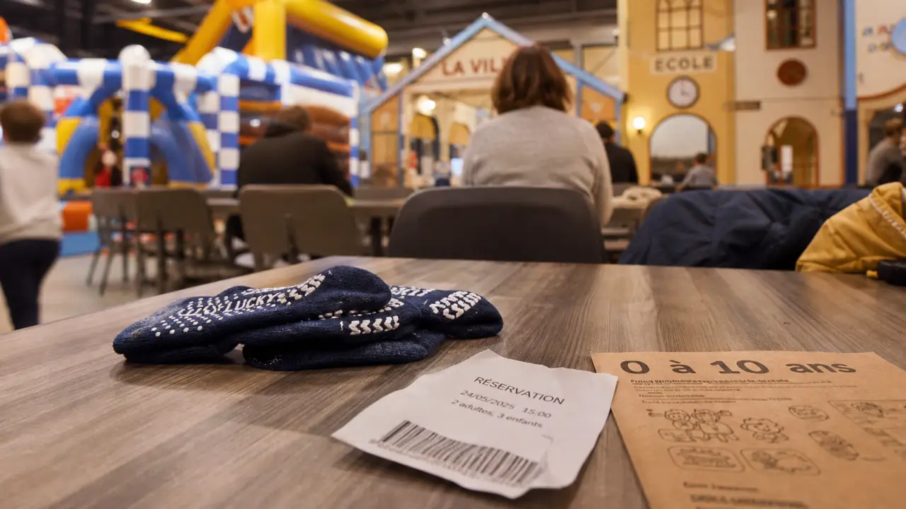 Salle de jeux enfant intérieure, jeux adaptés par âge