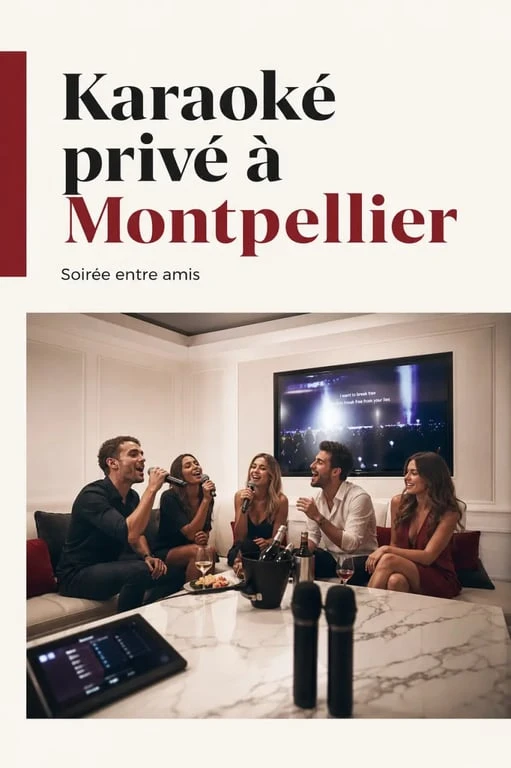 Karaoké Montpellier : salle privative avec micros, écran et ambiance lounge