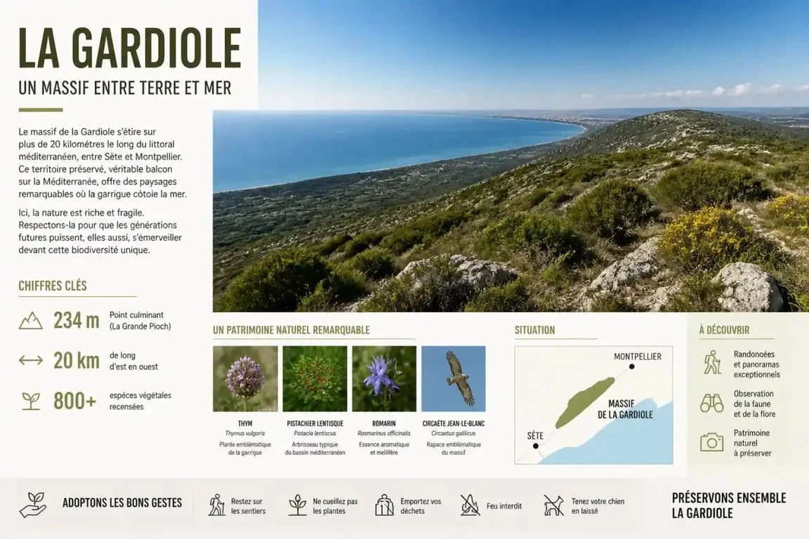 Randonnée dans le massif de la Gardiole à Frontignan