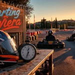 karting #montpellier près de Pérols : sessions 10 min, piste extérieure