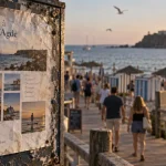 Animation cap d Agde ce week end : affiche sur le front de mer