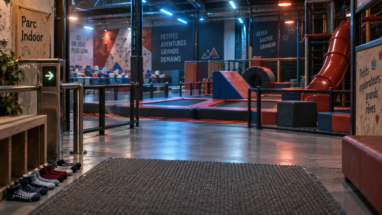 Parc de jeux indoor Montpellier : aire tout-petits et trampoline