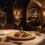 Restaurants pourcel montpellier : table gastronomique, vin et assiette