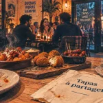 Restaurants tapas Montpellier : planche de tapas à partager, ambiance de restaurant