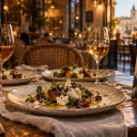 Les 10 meilleurs restaurants à Montpellier Hérault 2025 : table Le Jardin des Sens Céna Terminal 1, assiettes et vin