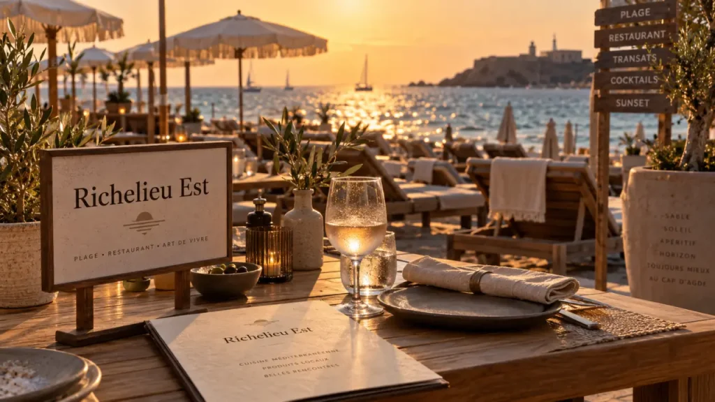 Restaurant à Agde plage : vue sur le Fort Brescou ou journée sur un transat ?