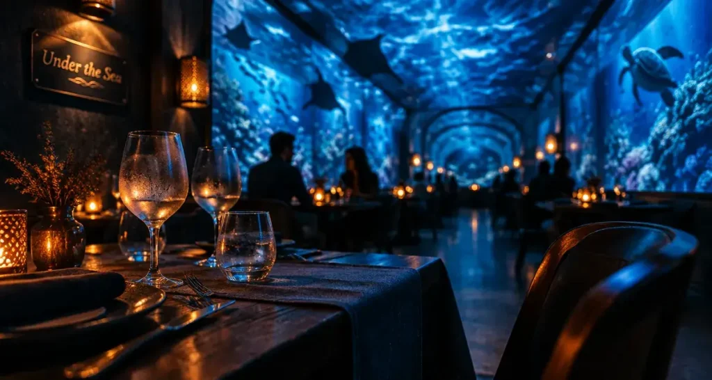 Restaurant aquarium à Montpellier : dîner sous l&rsquo;océan à Odysseum, sans poissons dans l&rsquo;assiette ni derrière la vitre
