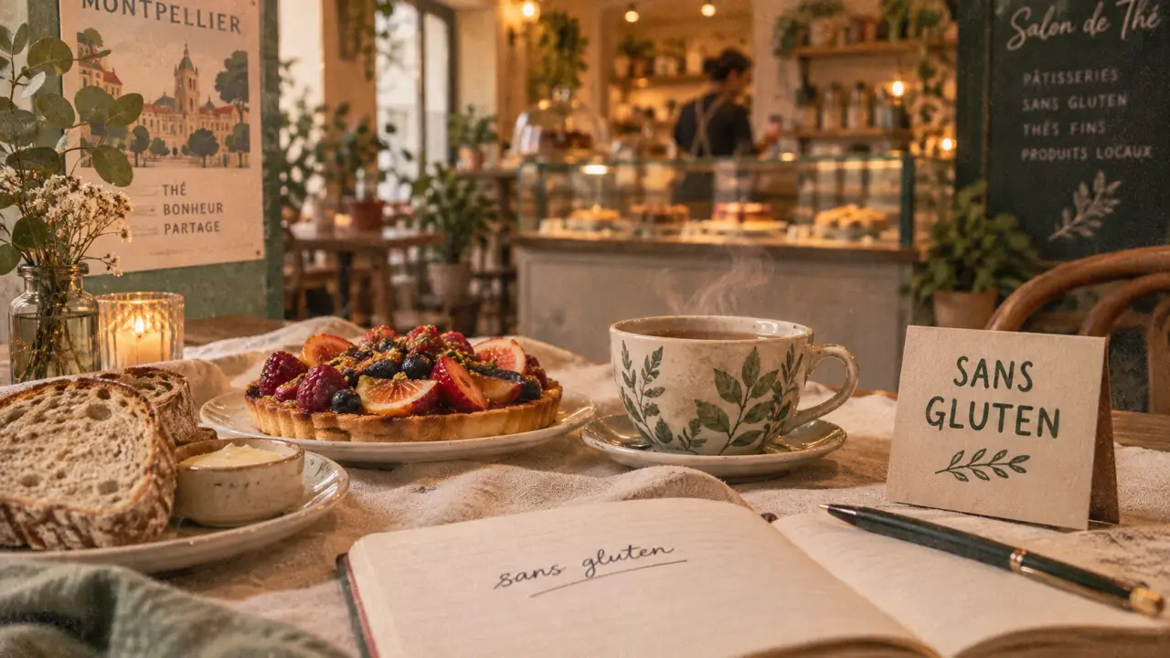 Photo restaurants sans gluten Montpellier, pain et tarte sans gluten